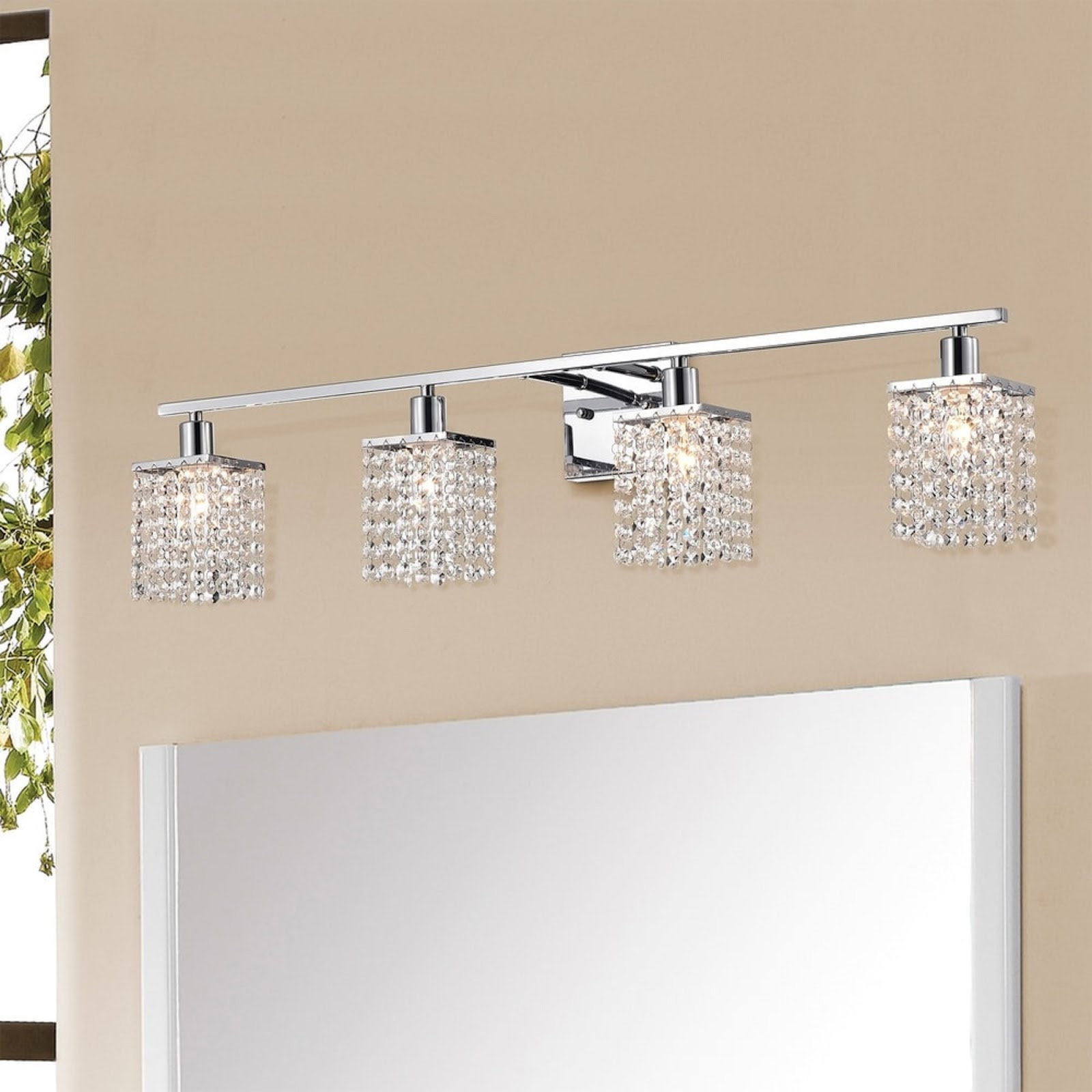 4 light vanity fixture chrome