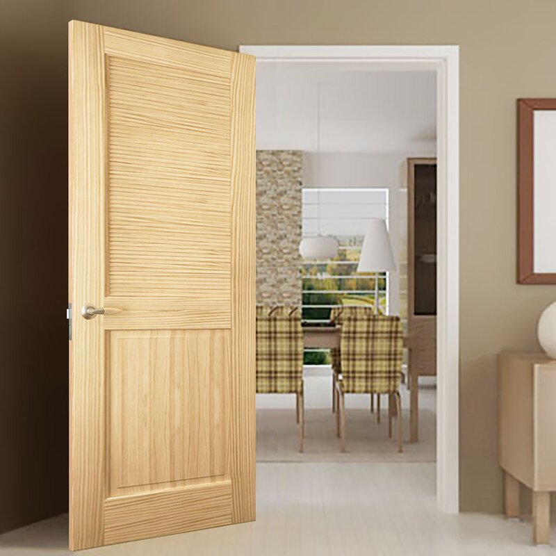 Kiby Louvered Solid Wood Unfinished Slab Standard Door Reviews