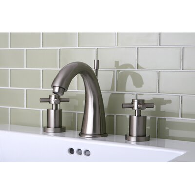 Kingston Brass Concord Widespread Bathroom Faucet With Brass Pop