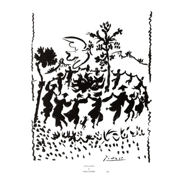Vault W Artwork Vive La Paix By Pablo Picasso Painting Print Wayfair