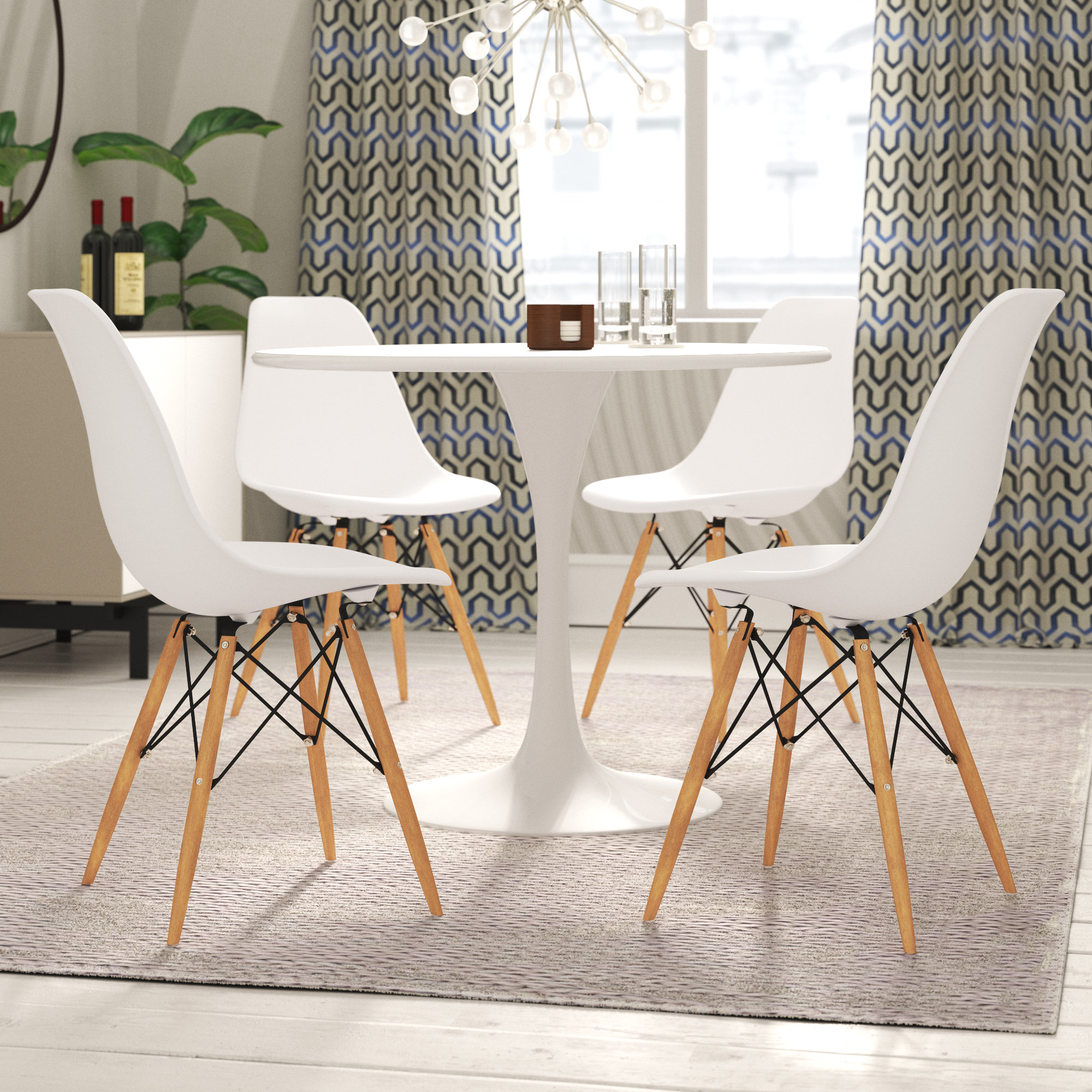 wayfair white dining chairs