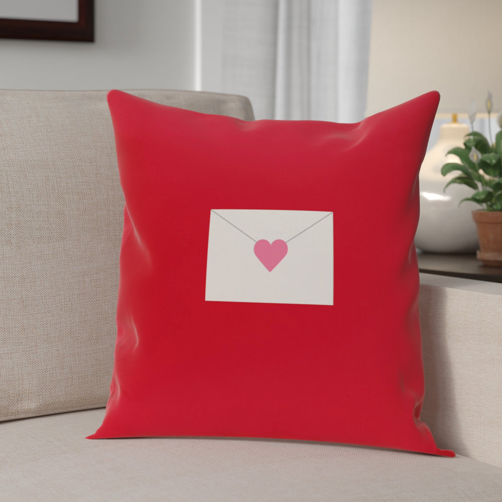 The Holiday Aisle Valentine S Day Envelope Throw Pillow Reviews