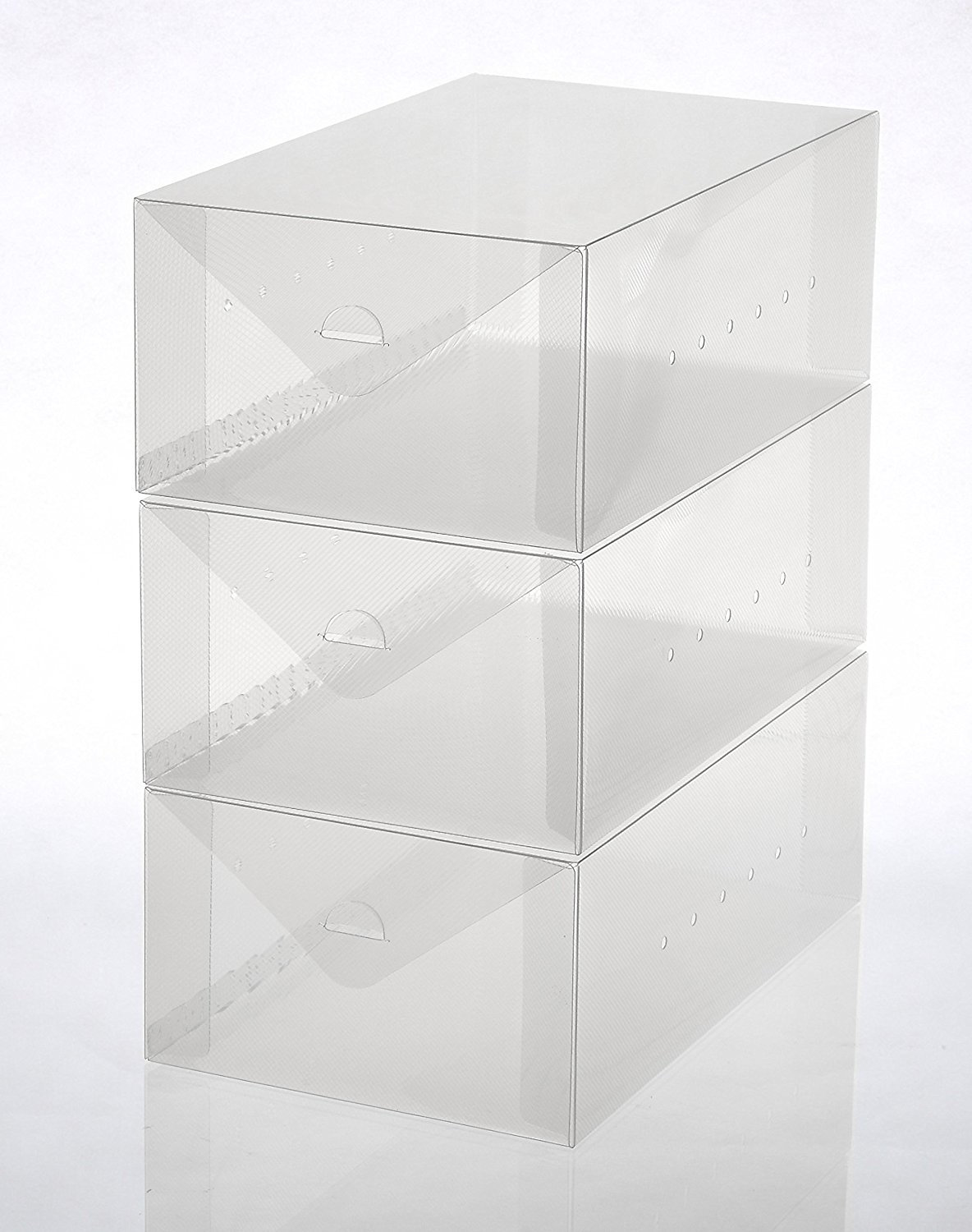 25 pair stackable shoe rack closetmaid on Rebrilliant Men S Size Plastic Foldable 3 Pair Shoe Storage Box Set Reviews Wayfair