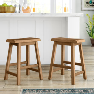Sharman Solid Wood Stool (Set of 2)
