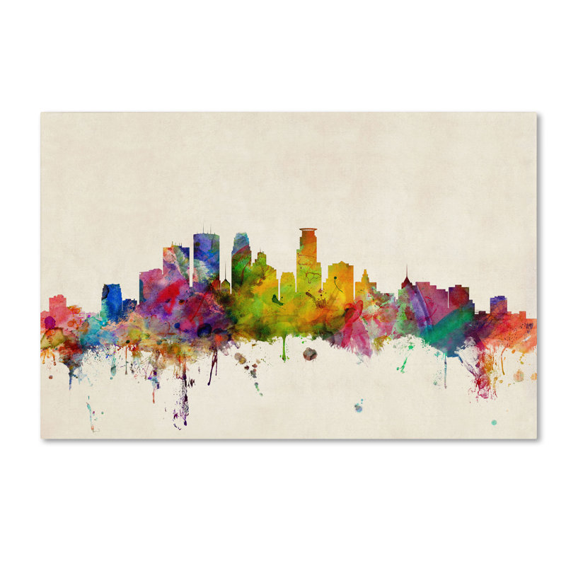 Trademark Art Minneapolis Minnesota By Michael Tompsett Graphic Art On Wrapped Canvas Reviews Wayfair Michael tompsett art print #8762. wayfair