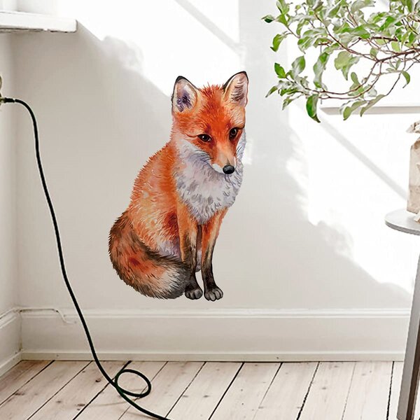 Details about   Home Decor Sketch Fox Art Wall Sticker Family Decal for Living Room Bedroom Home