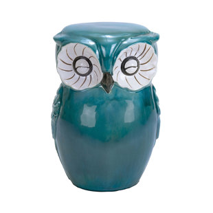 White Ceramic Owl Wayfair Ceramic Owl Stool