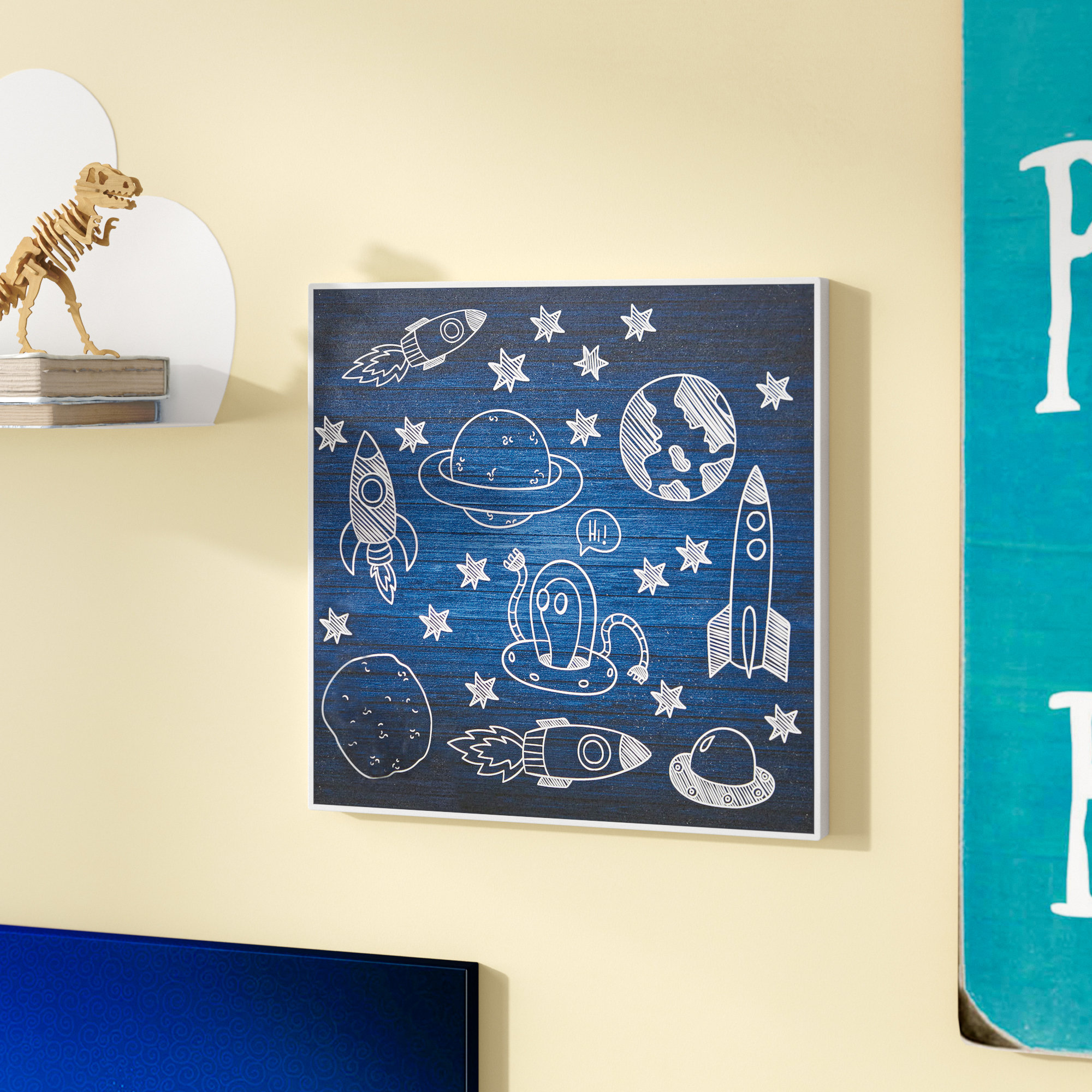 space nursery wall decor
