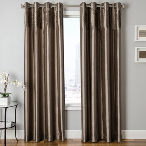 Hegg Solid Grommet Single Curtain Panel