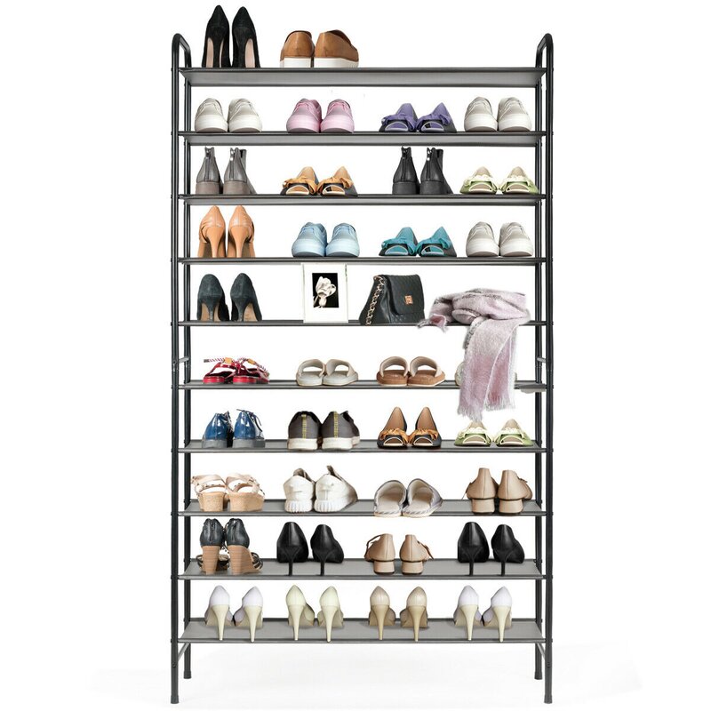 17 Stories Space Saving 70 Pair Shoe Rack Reviews Wayfair