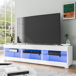 Details about   160-230cm Large Adjustable TV Stand Entertainment Unit Cabinet Glass Top Cover 