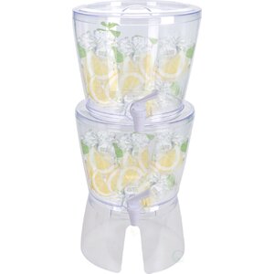 2 Piece Stackable Beverage Dispenser Set