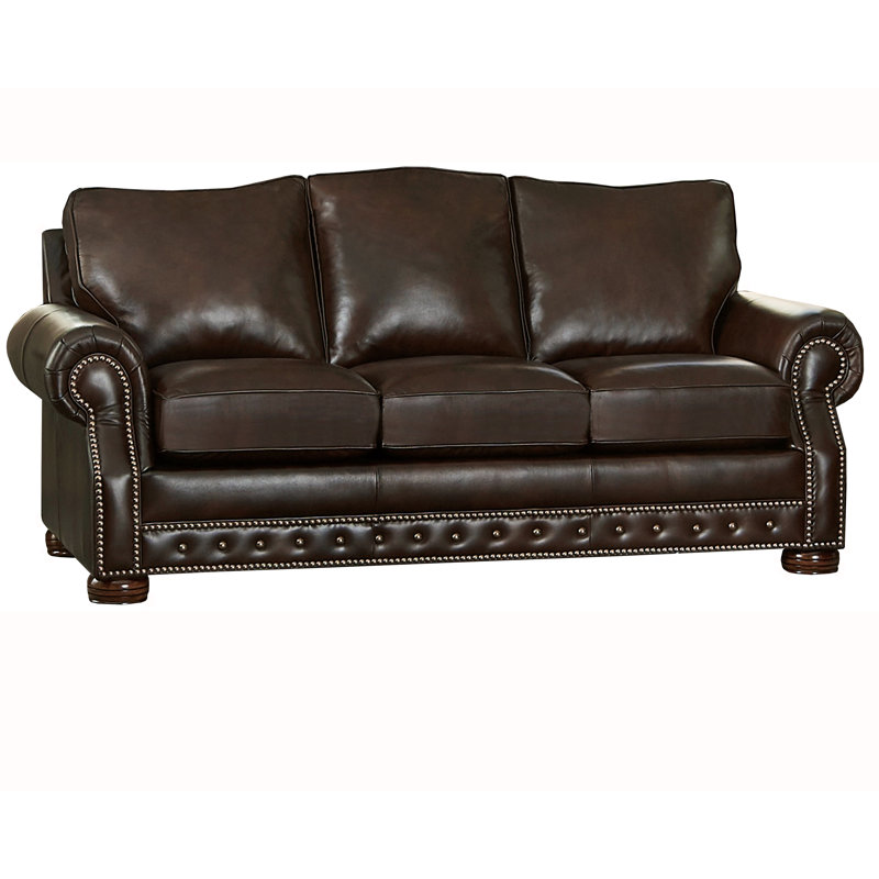 Sofa Web Made In Usa Porto Top Grain Leather Sofa Bed Wayfair