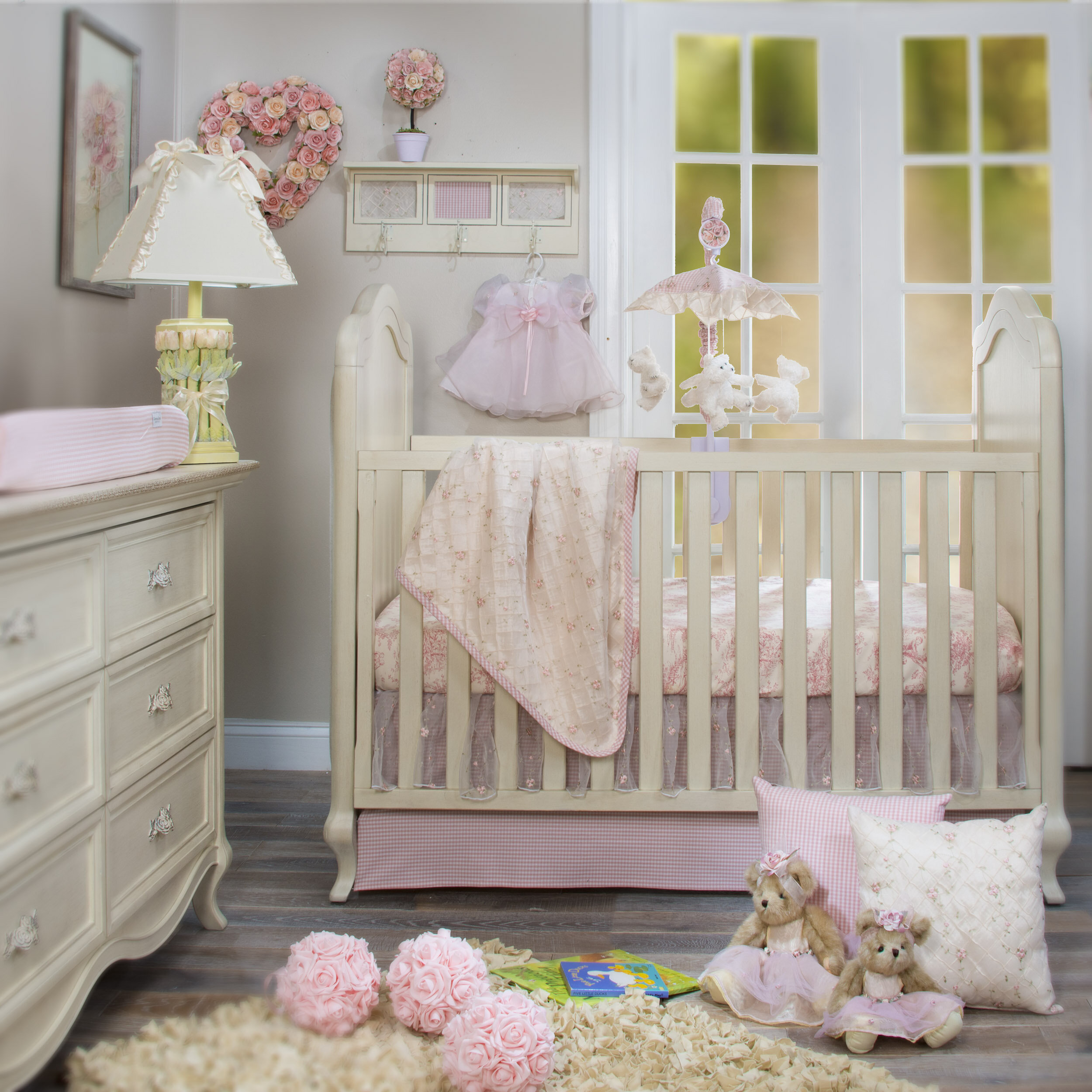 Harriet Bee Mccafferty Rose 4 Piece Crib Bedding Set Wayfair