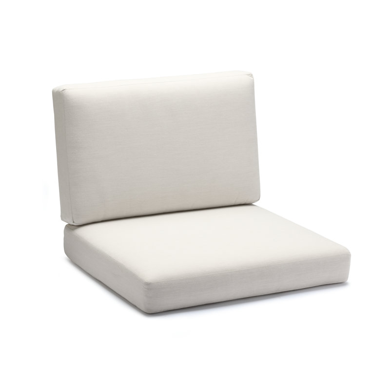Quick Dry Outdoor Chaise Lounge Cushion, 26" W X 82" L X 2.5" H, Sunbrella Cast Shale Fabric: Cast Pumice Sunbrella® Plainweave, Size: 24" W x 26" D