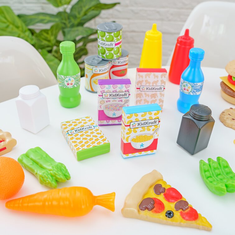 Kidkraft 115 Pieces Pretend Food Set Toys 