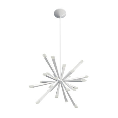 Starburst 24-Light LED Sputnik Chandelier Blackjack Lighting Finish: White