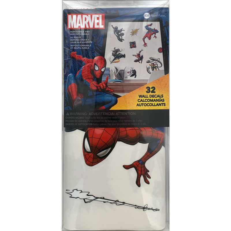 Room Mates Spider Man Favorite Characters Peel And Stick Wall Decal Reviews Wayfair