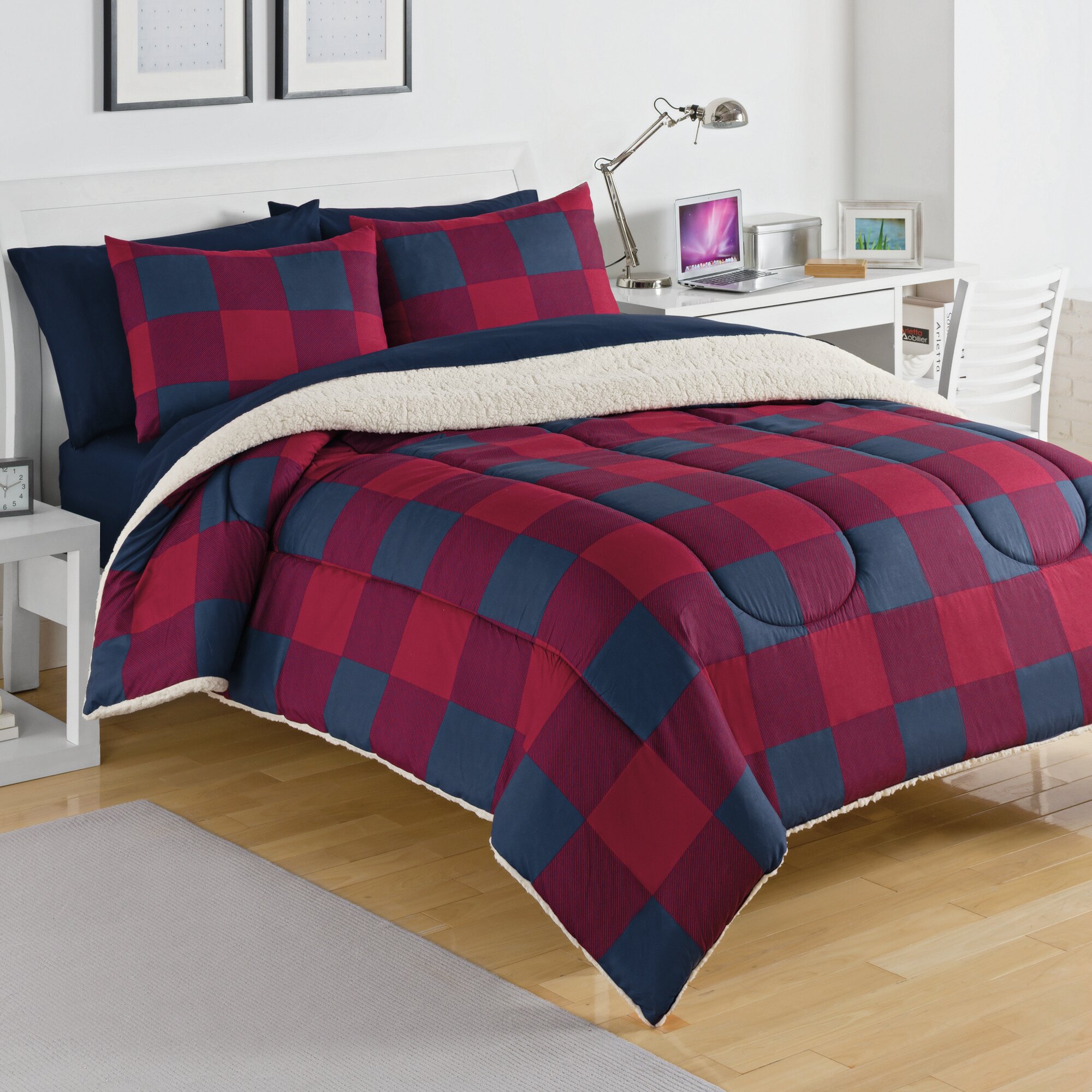 Izod Buffalo Plaid Reversible Comforter Set Reviews Wayfair