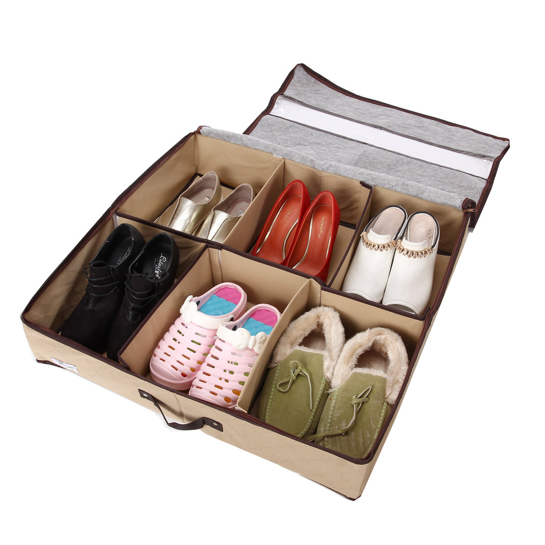 Periea Unterbett-Schuhaufbewahrung für 6 Paar Schuhe