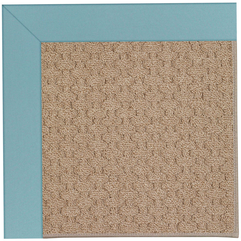 Longshore Tides Zeppelin Tufted Bright Blue Brown Indoor Outdoor Rug Wayfair