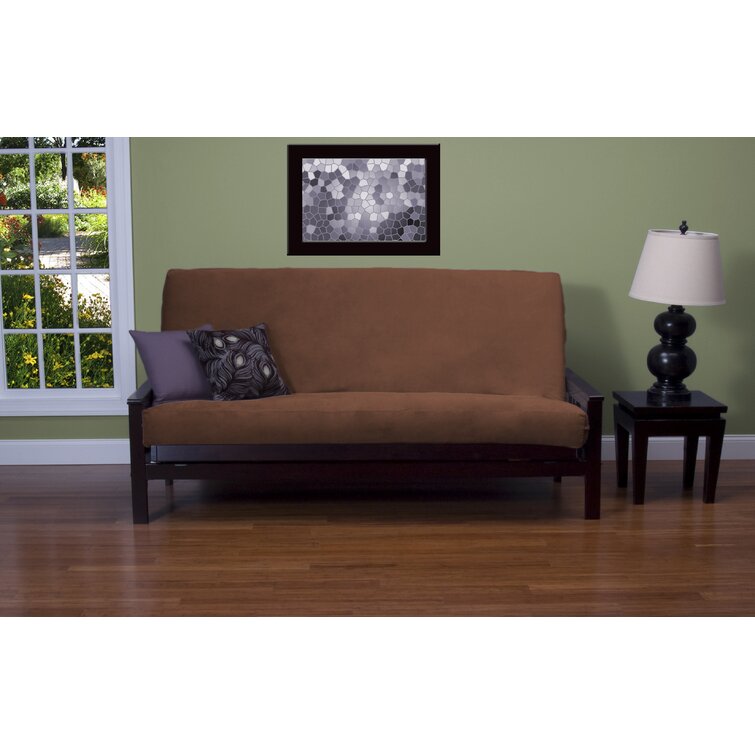 simoes solid box cushion futon slipcover