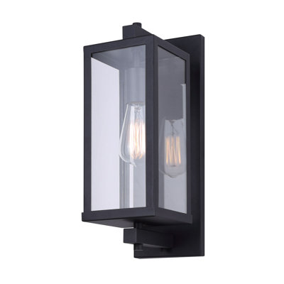 Baxley Black 18" H Outdoor Flush Mount