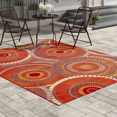 Gauna Geometric Indoor / Outdoor Area Rug