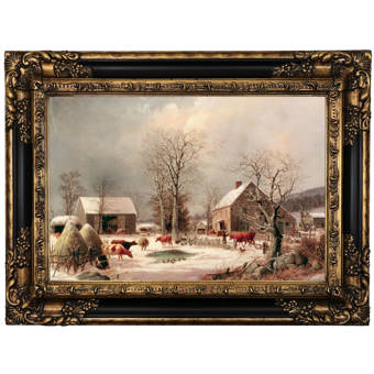 The Holiday Aisle Winter Cardinals By Kim Norlien Picture Frame Graphic Art Print On Paper Reviews Wayfair