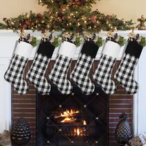 Holiday Stocking 2 Piece Set 11 x 18 Inches 14 Inch Thick