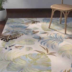 Imala Hand-Tufted Ivory/Blue Area Rug