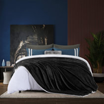 Luxury Throws Double King Size Fleece Warm Extra Large Blanket Sofa Glossy New 