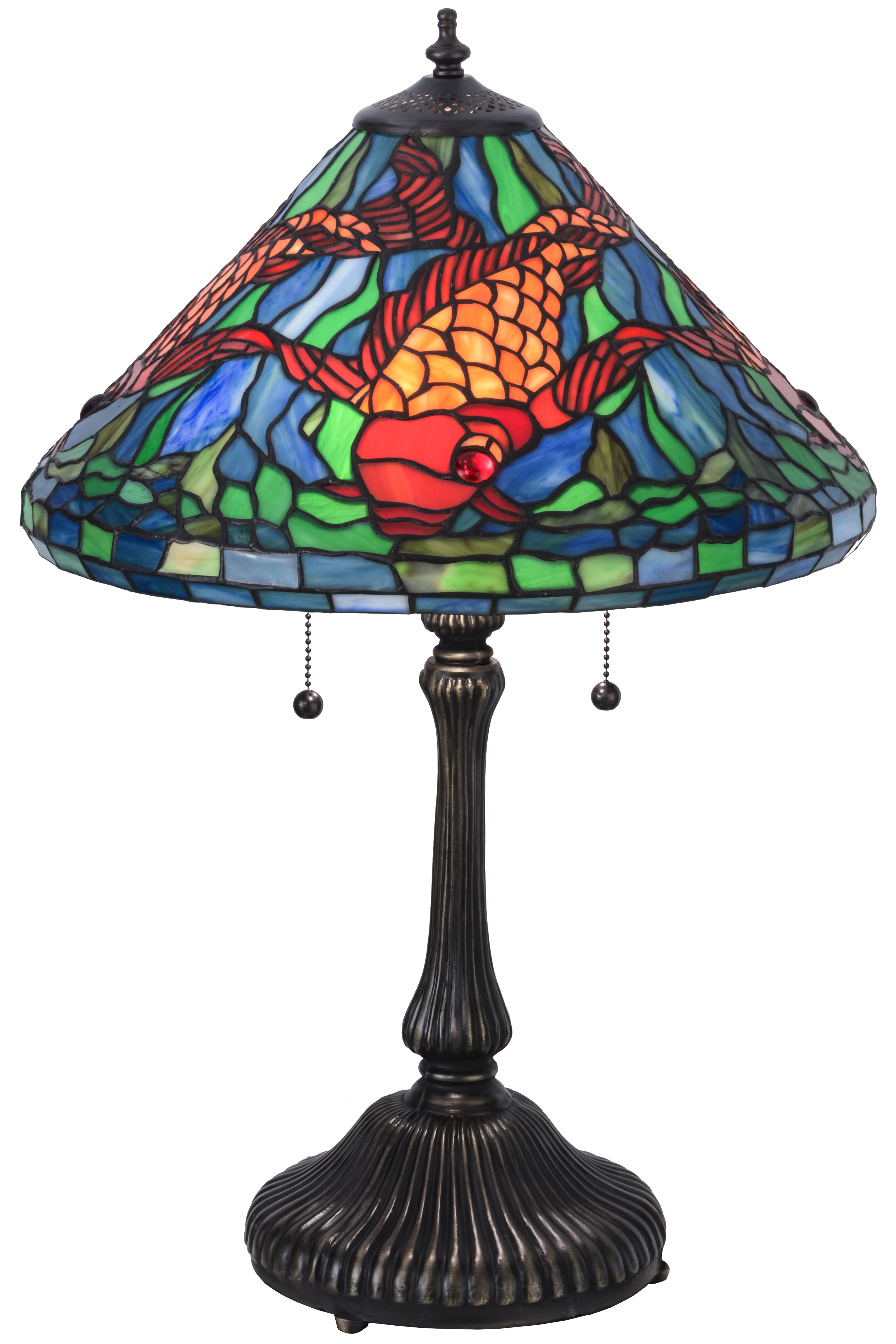 koi fish lamp