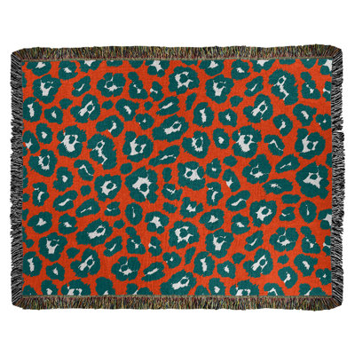 Miami Football Cotton Throw East Urban Home Size 60 x 50 Color Orange