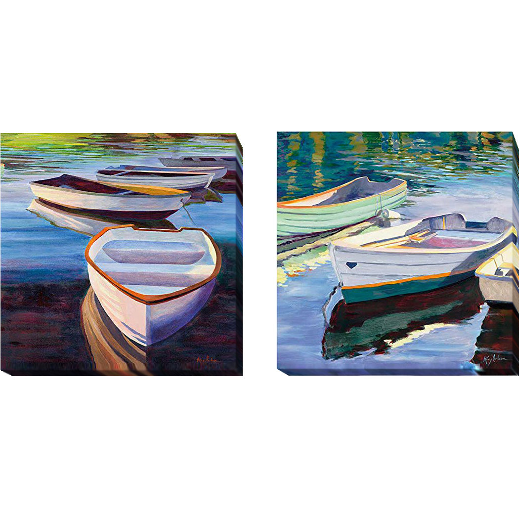 Artistic Home Gallery Morning Calm I And Ii By Kay Carlson 2 Piece Framed Painting Print On Wrapped Canvas Set Wayfair