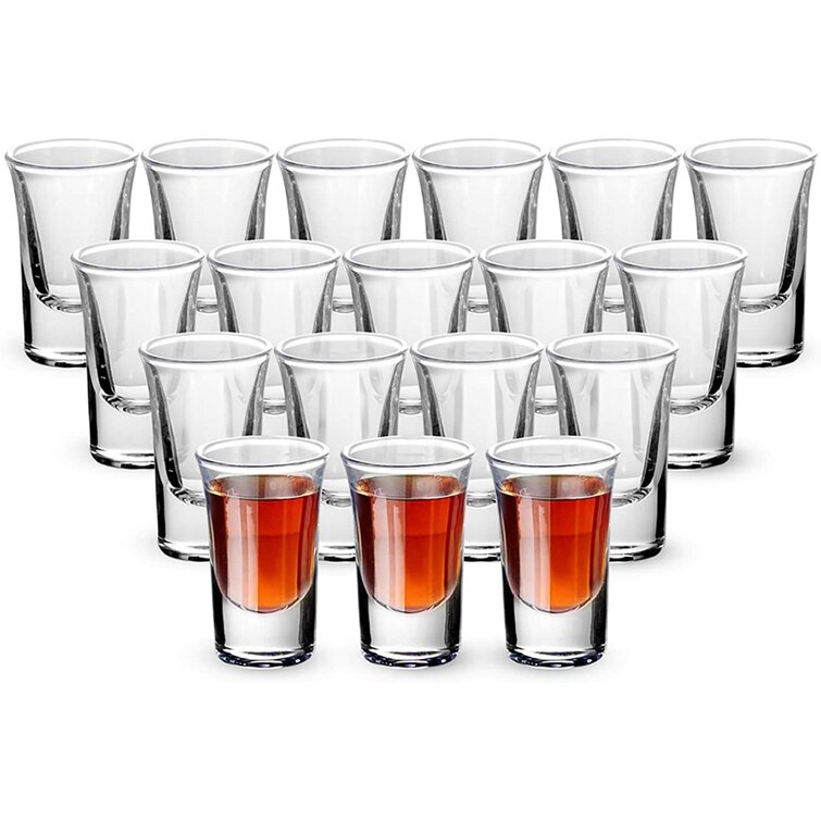 Group of 18 shot glasses variety pack