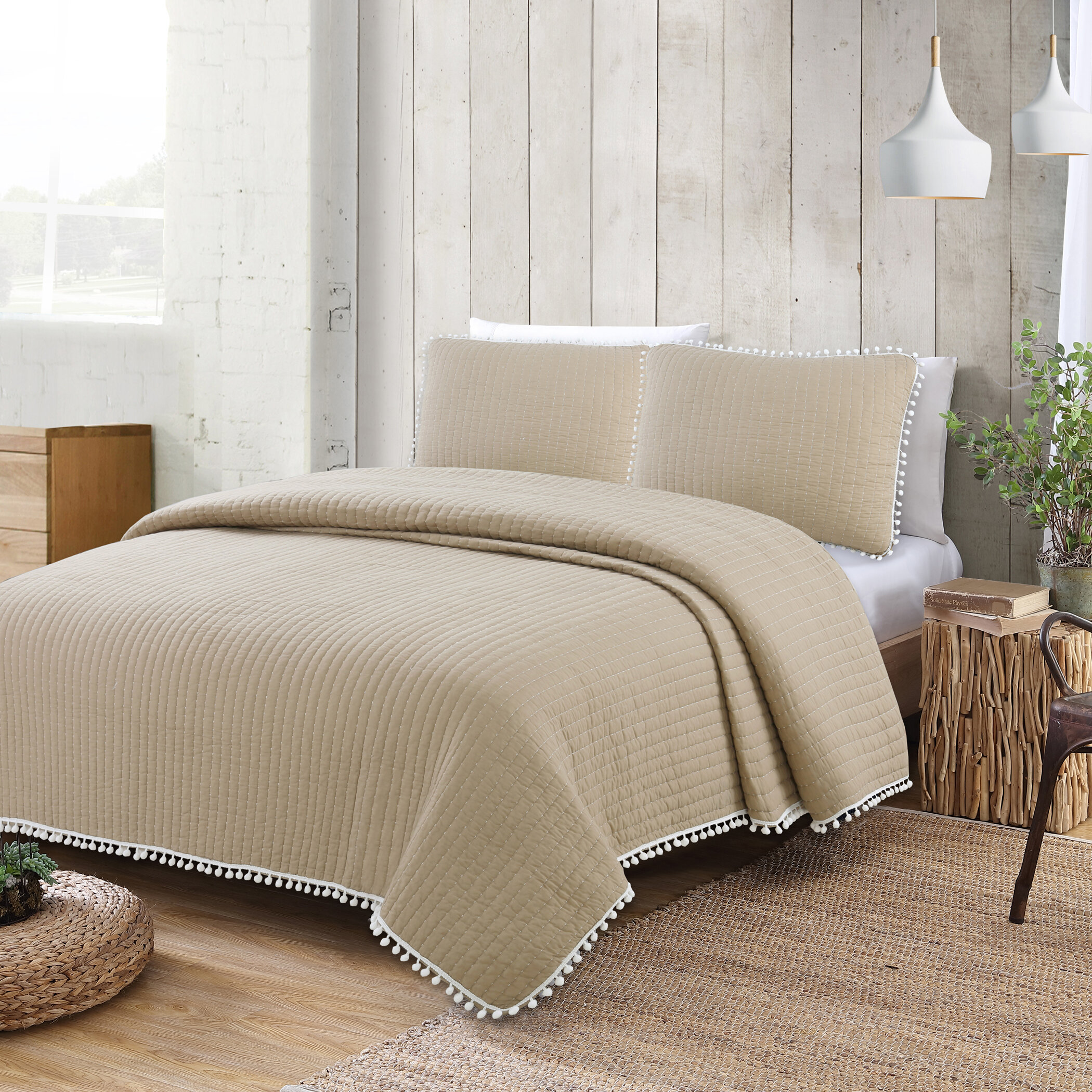 Ivory Cream Quilts Coverlets Joss Main