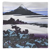 24 x 36 ArtWall 3 Piece Katsushika Hokusais Dawn at Isawa in The Kai Province Floater Framed Canvas Artwork 