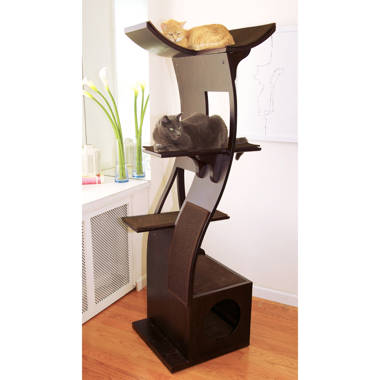 adriana sphere scratch post cat tree