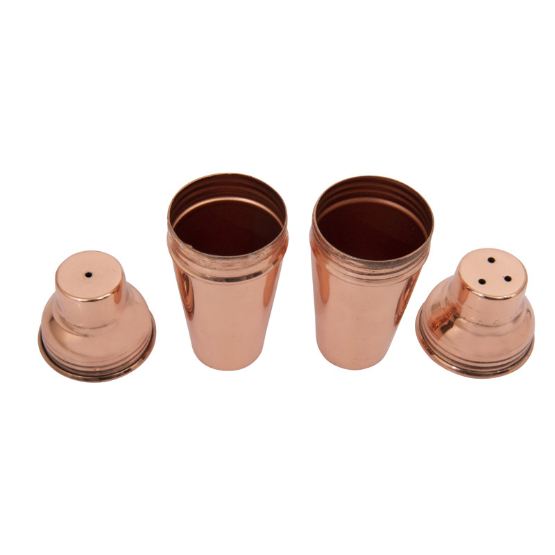 Creative Co Op Stainless Steel Salt And Pepper Shaker Set Wayfair