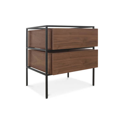 Blu Dot Clad Nightstand Wayfair Open Frame 2 Drawer Nightstand
