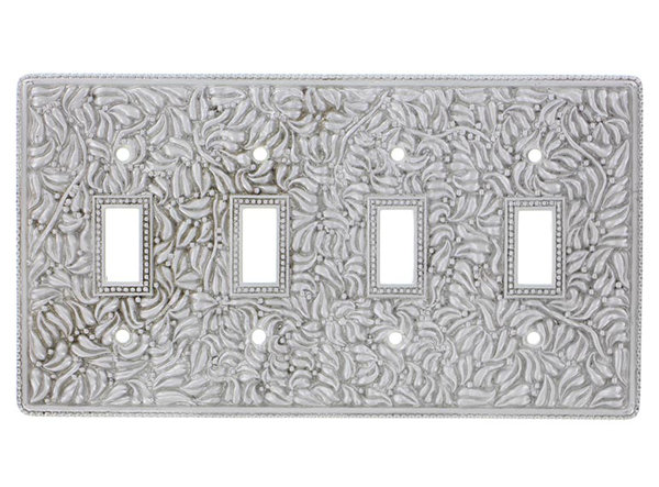Vicenza Designs San Michele 4 Gang Toggle Light Switch Wall Plate Perigold