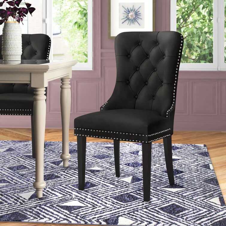 zaphod tufted upholstered side chair