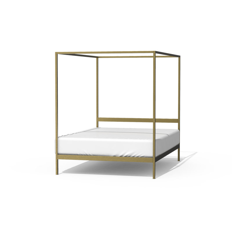 Bodoy Metal Canopy Platform Bed Frame