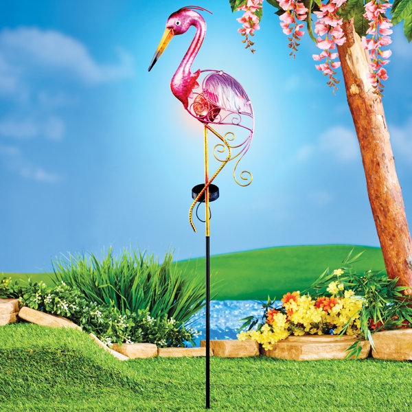 Funky Flamingo Solar Powered Panel Moving Ornament BIRTHDAY PRESENT GIFT IDEA 