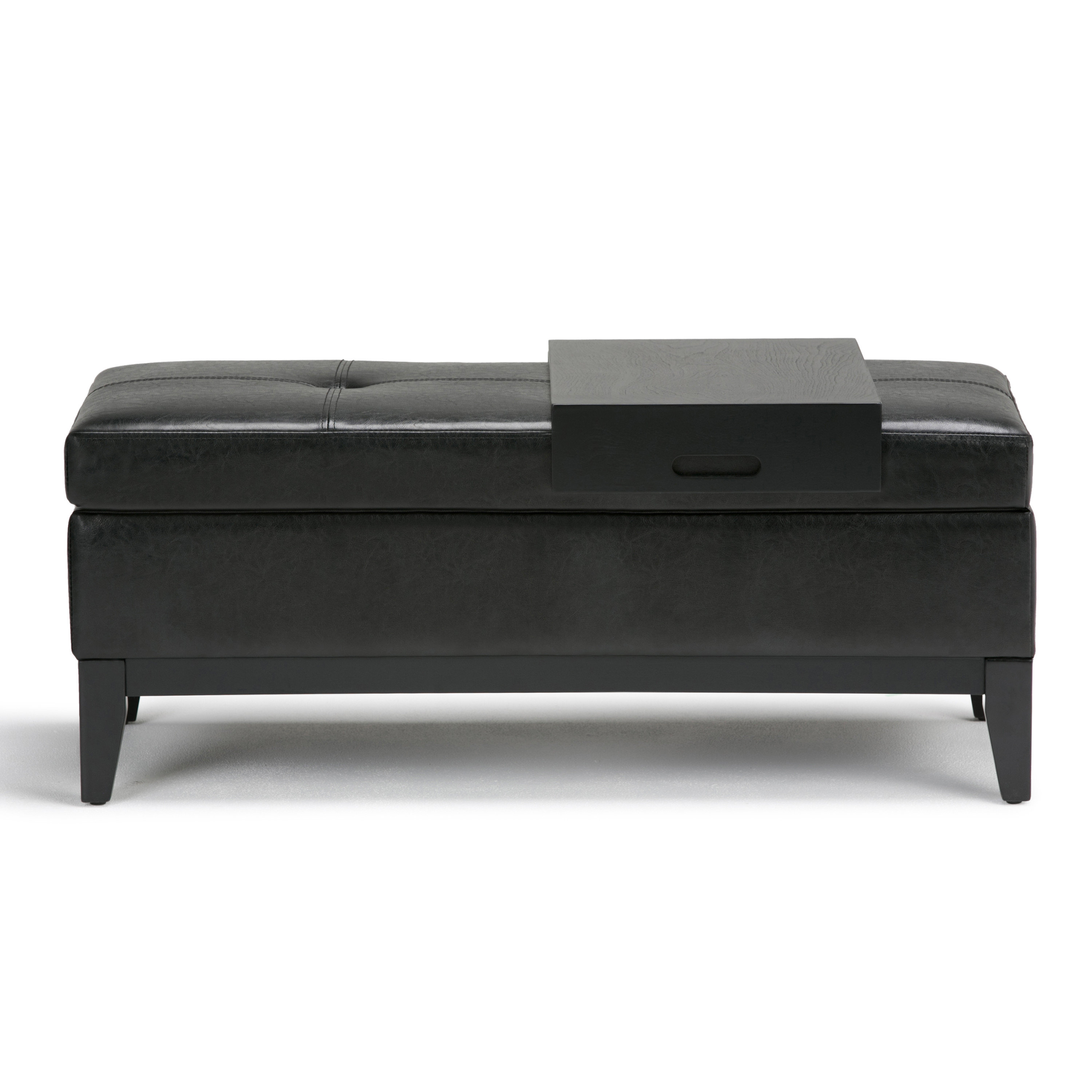 Wrought Studio Minster Tufted Storage Ottoman Reviews Wayfair