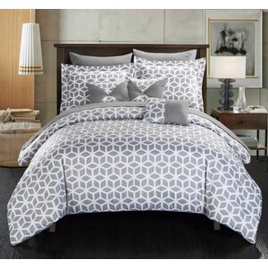 Stefanie 10 Piece Reversible Comforter Set