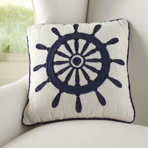 Peregrine Ship'S Wheel Quilt 100% Cotton Throw Pillow