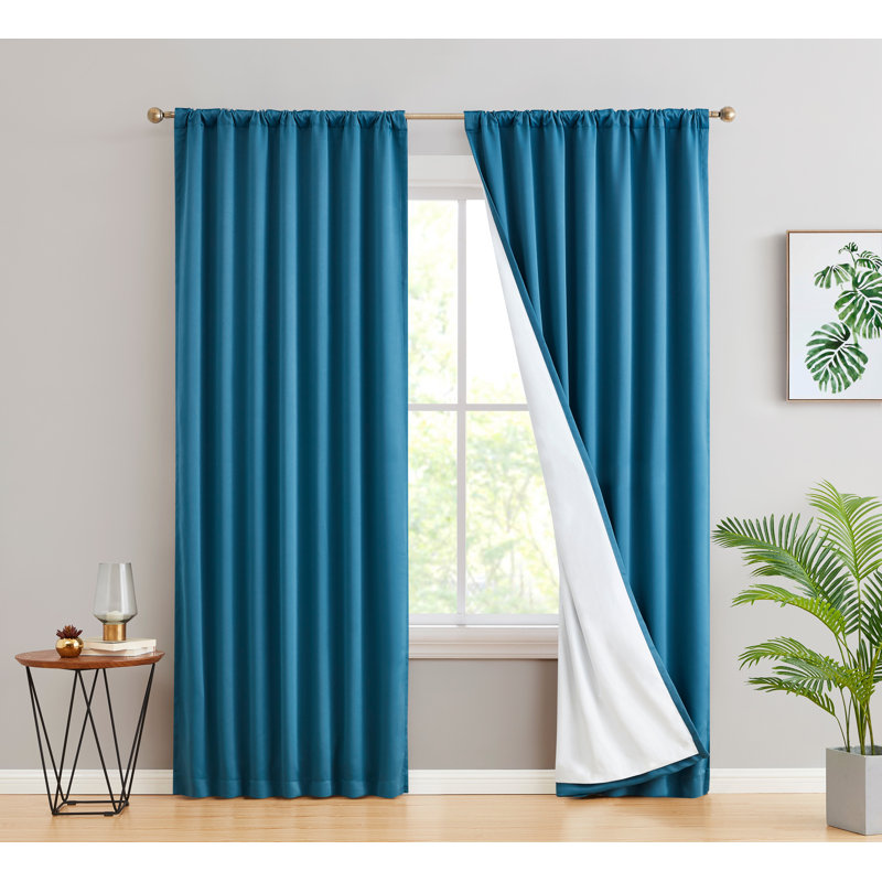 Latitude Run Arbas Solid Max Blackout Thermal Rod Pocket Curtain Panels Reviews Wayfair