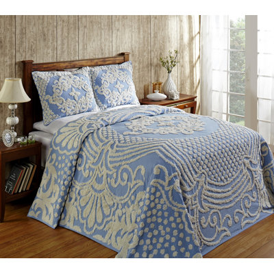 ( different color )Florence Standard 100% Cotton Floral Pattern Coverlet/Bedspread